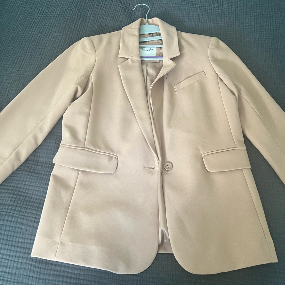 Abercrombie & Fitch Beige Blazer - Picture 2 of 5